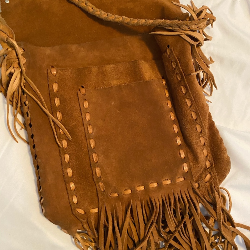 Hide & Hunter Fringe Suede Shoulder Bag - Picture 8 of 8